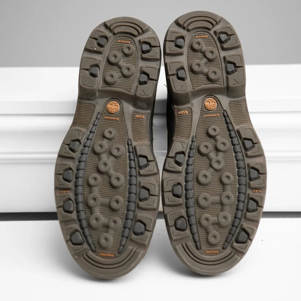 Timberland Shoes Mens 10.5 Brown Leather Oxford Lace Up Lug Sole GorpCore Shoes